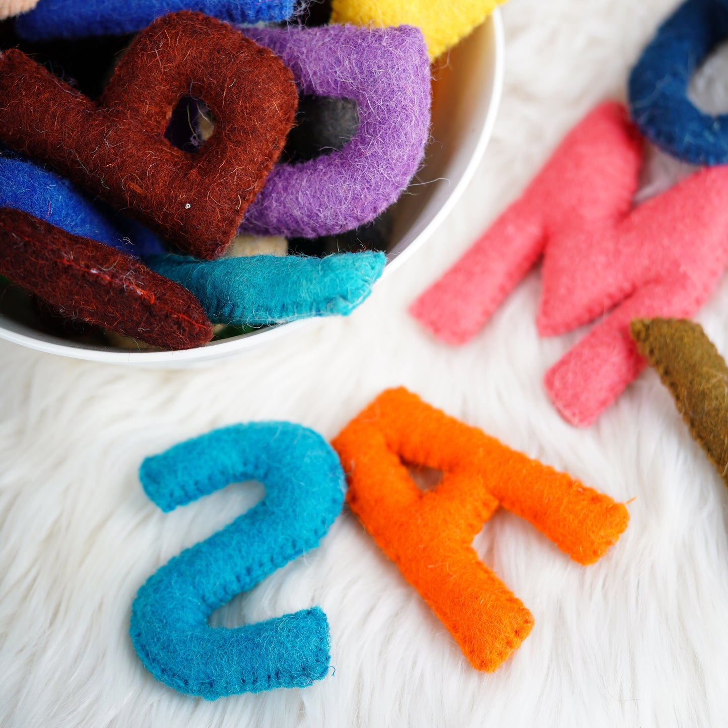 Alphabet Letters Set For Kids Nursery: Felt Learning Letters for Toddlers