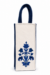 Personalized Wool Felt Wine Gift Bag | Custom Embroidered Wine Bottle Bag | Handmade Reusable Wine Tote | Custom Gift Bag for 750ml Bottles
