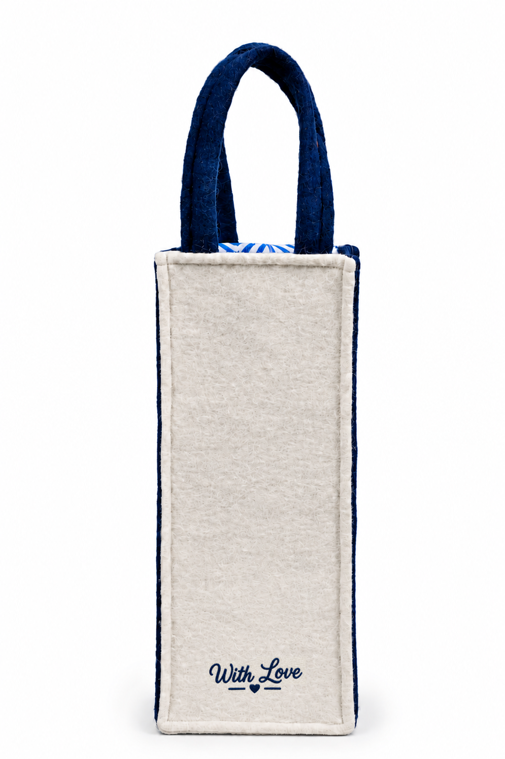 Personalized Wool Felt Wine Gift Bag | Custom Embroidered Wine Bottle Bag | Handmade Reusable Wine Tote | Custom Gift Bag for 750ml Bottles
