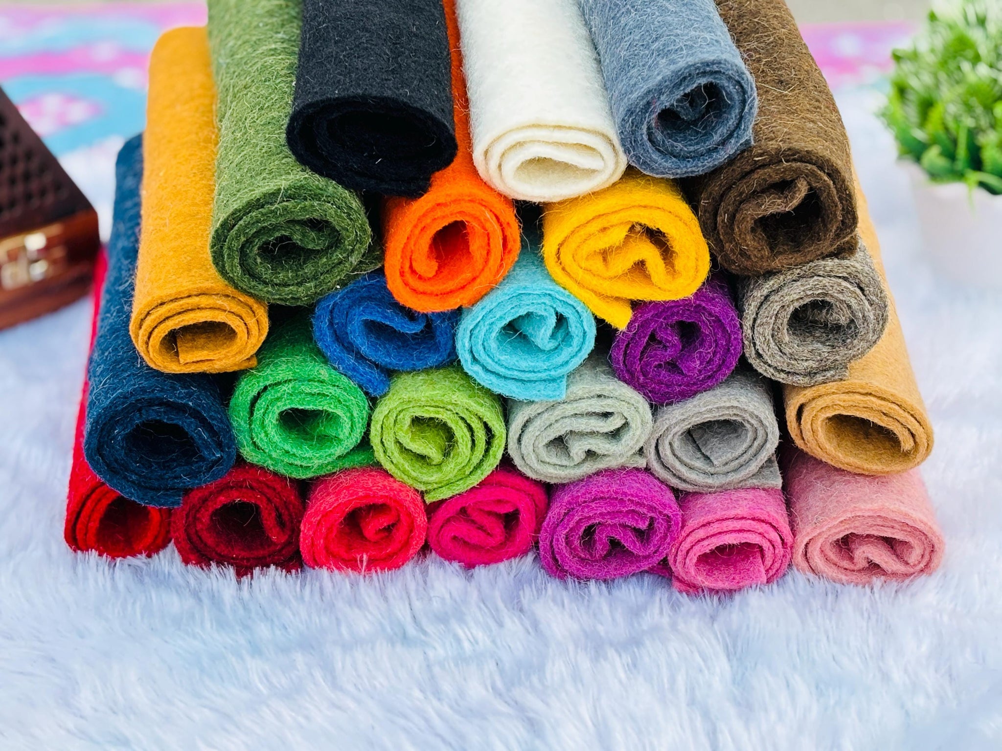 Wool Felt Sheets: 3MM Soft Quality for Sewing & Crafts (8" x 12")