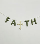 Custom Wool Felt Garland: Personalized Bunting Decor
