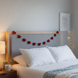 Handmade Wool Felt Hearts Garland Valentine’s Day Decor Wedding and Anniversary Decoration Bridal Shower & Engagement Decor