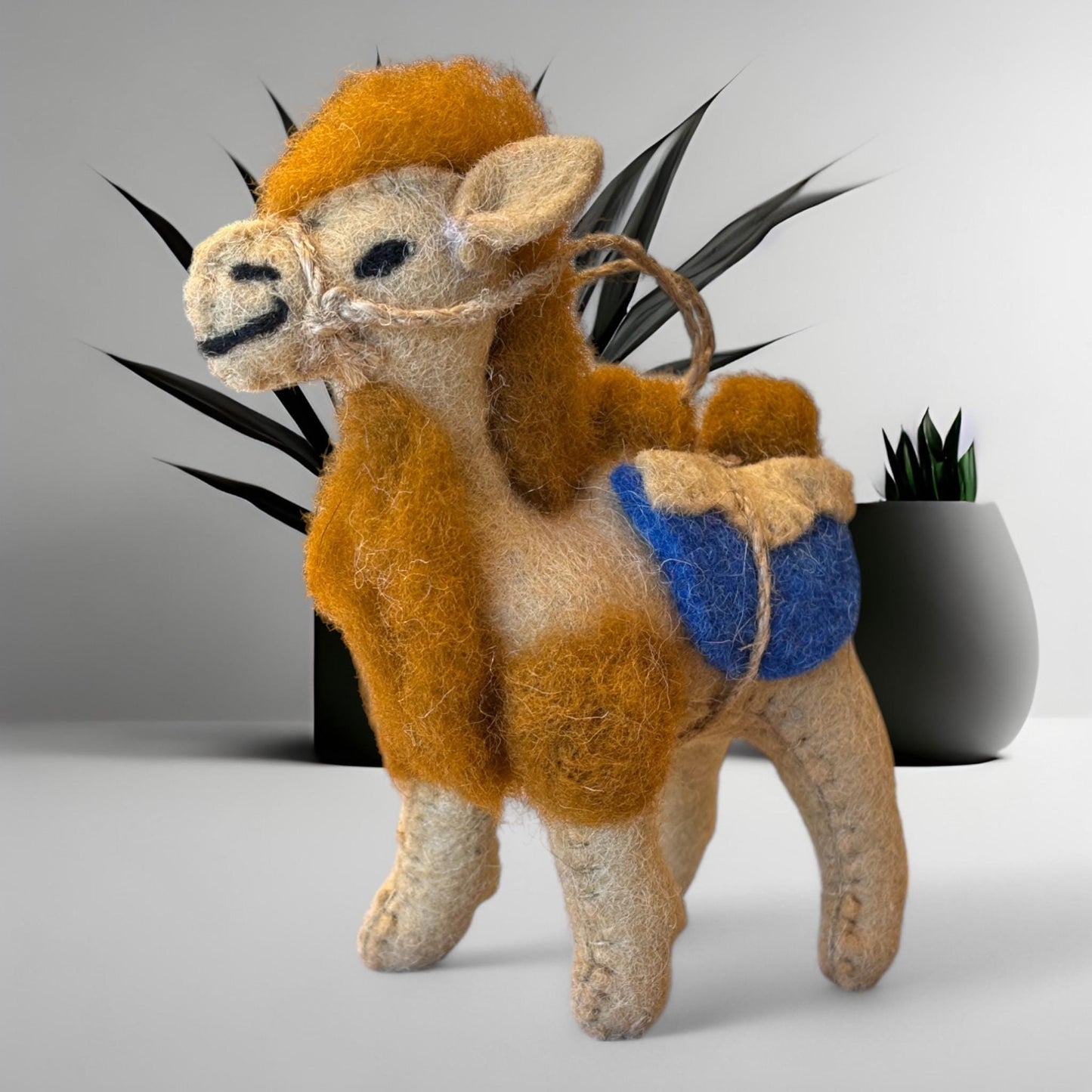 Wool Felt Camel Wall Hanging Handmade Boho Nursery Home Decor