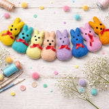Wool Felt Bunny Garland – Handmade Easter Spring Nursery Decor