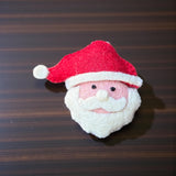 Handmade Felt Santa Ornament – Sheep Wool Christmas Decoration