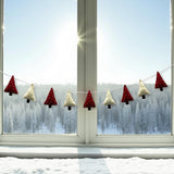 Handmade Felt Christmas Tree Garland: Holiday Mantel Decor