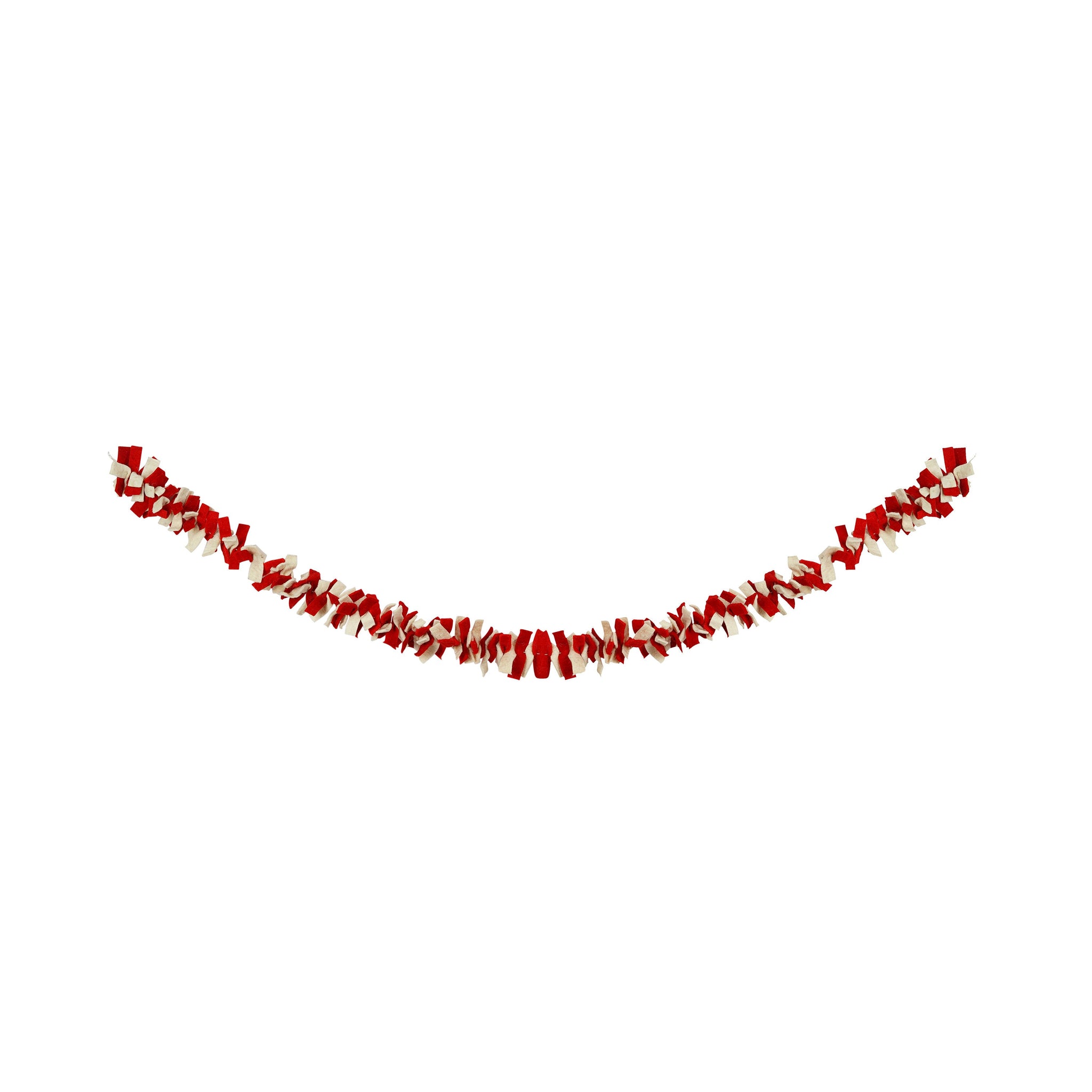 Felt Christmas Garland Decor, Xmas Window Bunting, Holiday Wall Hangings & Furnace Decorations
