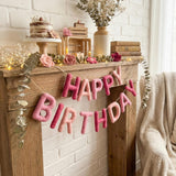 Happy Birthday Banner Garland : Handmade Felt  Kids & Nursery Decor