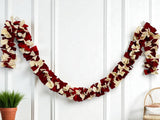 Felt Christmas Garland Decor, Xmas Window Bunting, Holiday Wall Hangings & Furnace Decorations