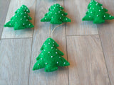 Handmade Wool Felt Christmas Tree Ornament: Green Holiday Decor