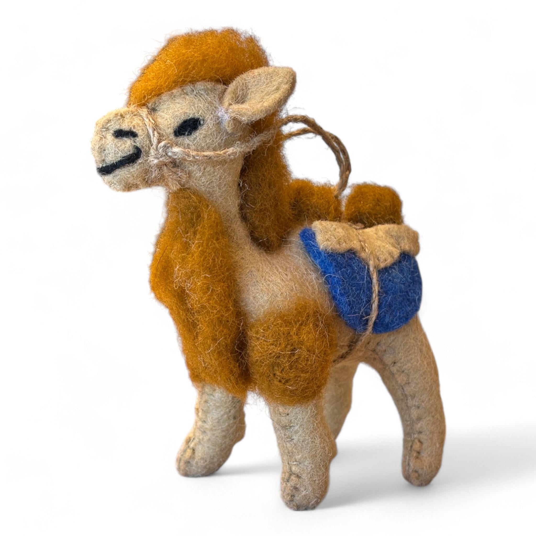 Wool Felt Camel Wall Hanging Handmade Boho Nursery Home Decor