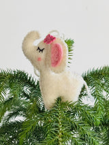 My First Christmas Ornament – Felt Elephant Decoration, Baby Christmas Keepsake, Holiday Tree Decor