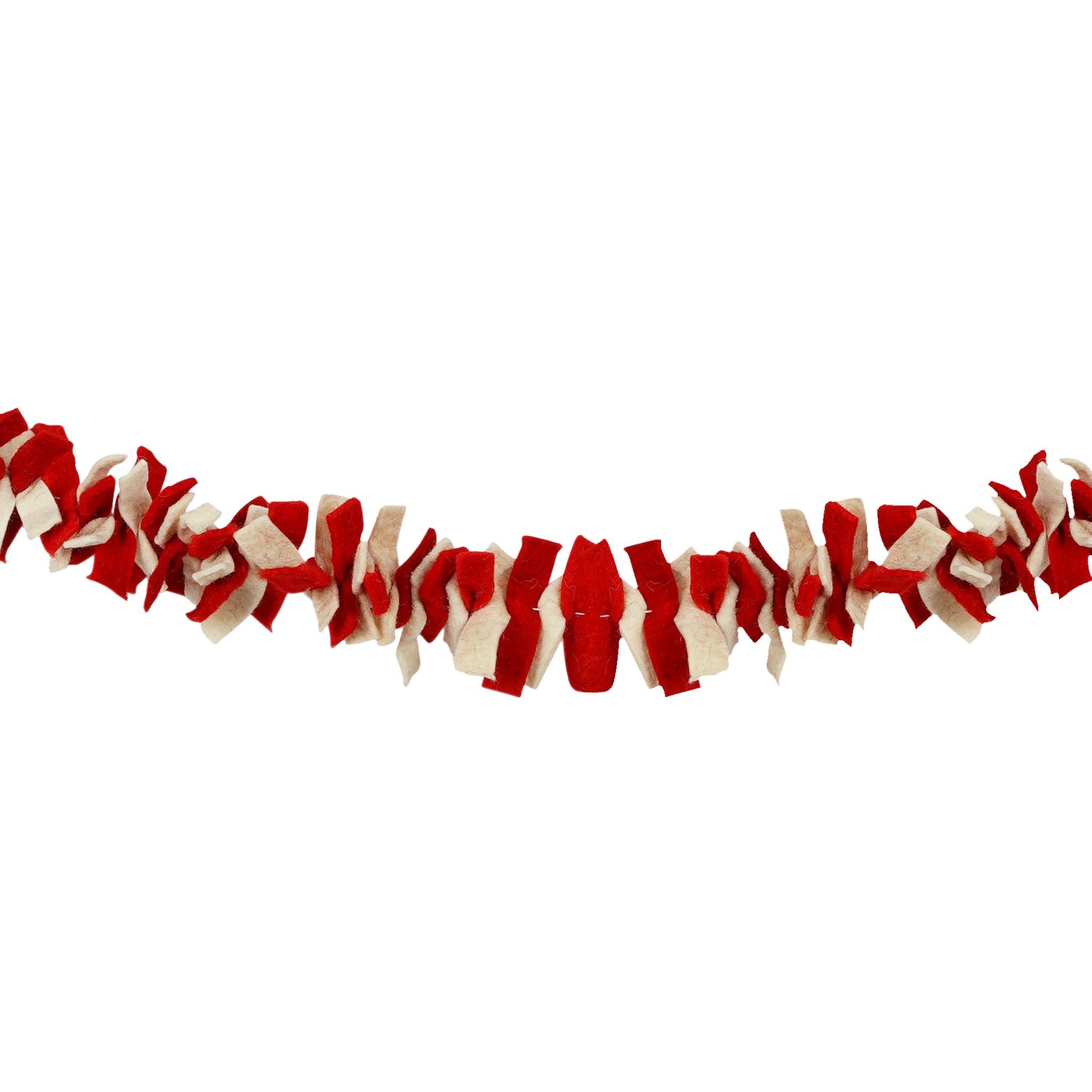 Felt Christmas Garland Decor, Xmas Window Bunting, Holiday Wall Hangings & Furnace Decorations