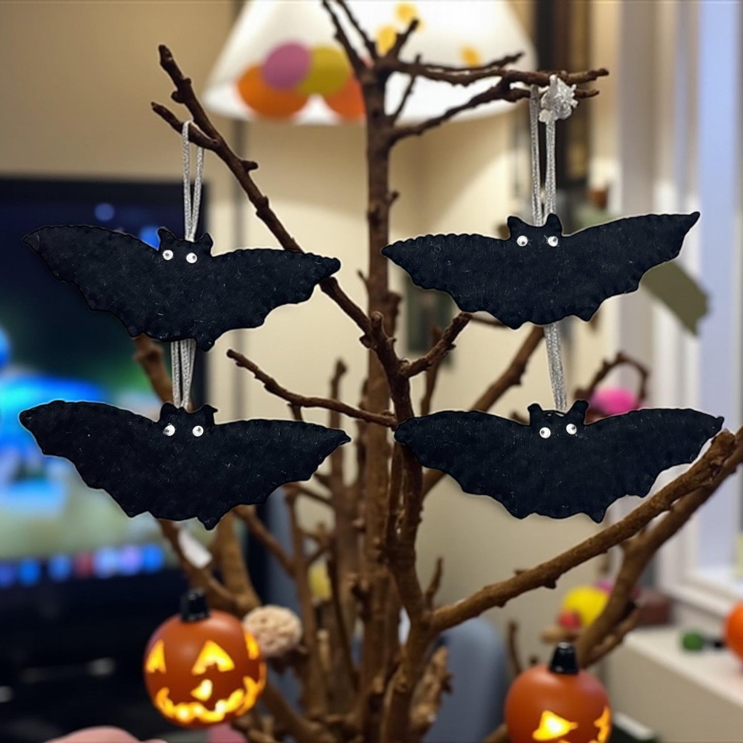 Halloween Bats – Halloween Felt Bat Ornaments, Hanging Bats For Garland, Halloween Tree Ornament, Bowl Fillers, Halloween Filz Decor