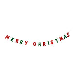 Wool Felt Merry Christmas Garland: Holiday Home Decor, 5 Feet