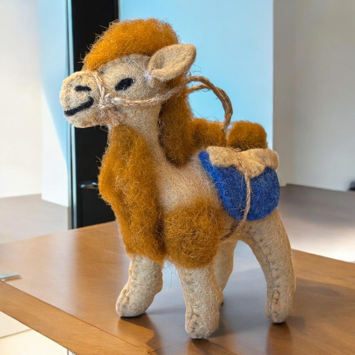 Wool Felt Camel Wall Hanging Handmade Boho Nursery Home Decor