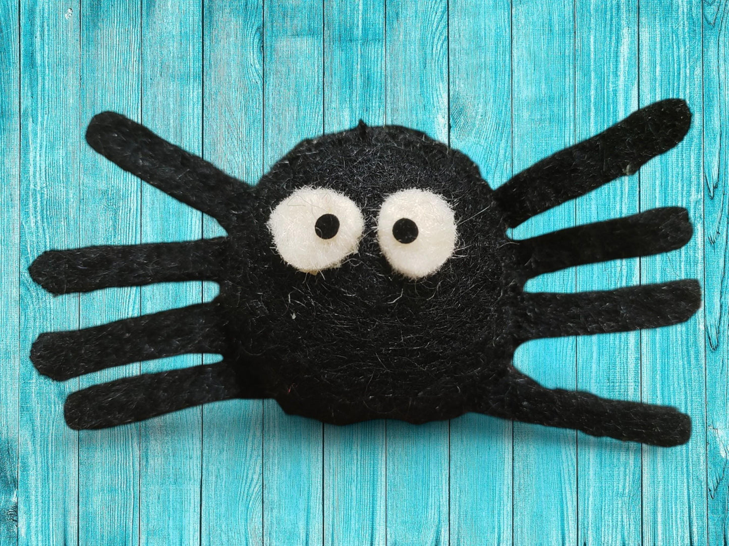 Handmade Felt Spider Ornament: Halloween Tree Decoration