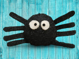 Handmade Felt Spider Ornament: Halloween Tree Decoration