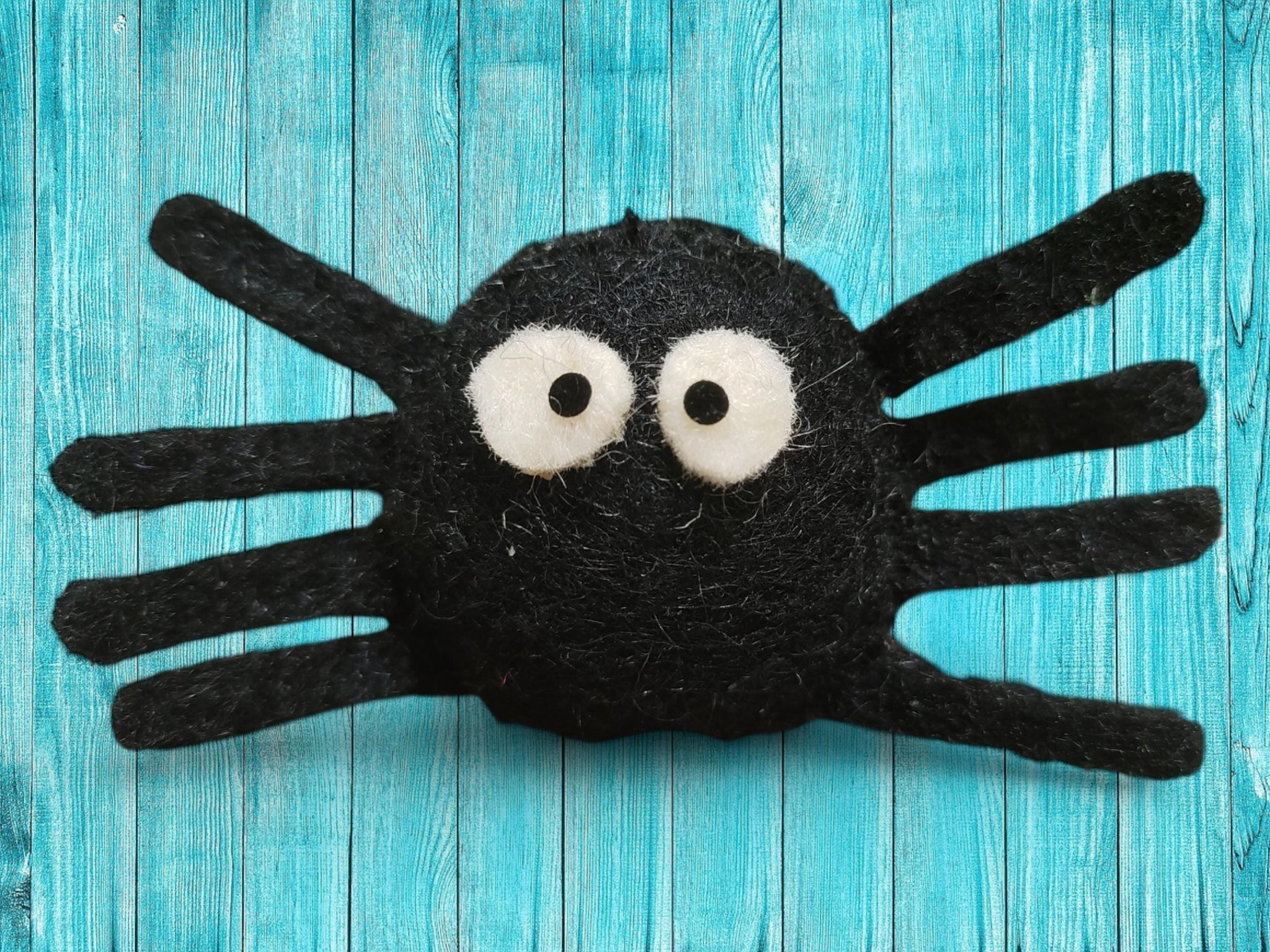 Handmade Felt Spider Ornament: Halloween Tree Decoration