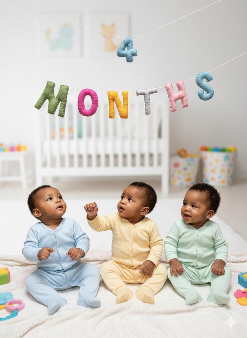 Wool Felt 1–12 Month Letter Garland – Baby Milestone Banner, Nursery Decor