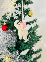 My First Christmas Ornament – Felt Elephant Decoration, Baby Christmas Keepsake, Holiday Tree Decor