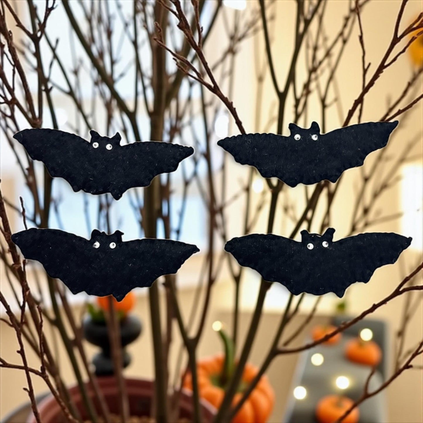 Halloween Bats – Halloween Felt Bat Ornaments, Hanging Bats For Garland, Halloween Tree Ornament, Bowl Fillers, Halloween Filz Decor