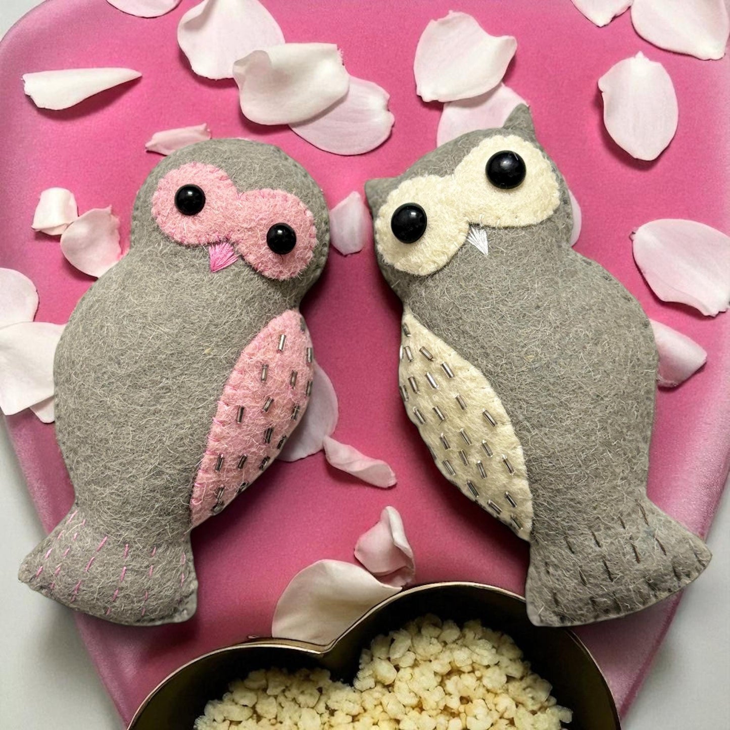 Wool Felt Owl Tree Ornament | Baby’s First Christmas Decoration | Woodland Animal Gift