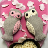 Wool Felt Owl Tree Ornament | Baby’s First Christmas Decoration | Woodland Animal Gift