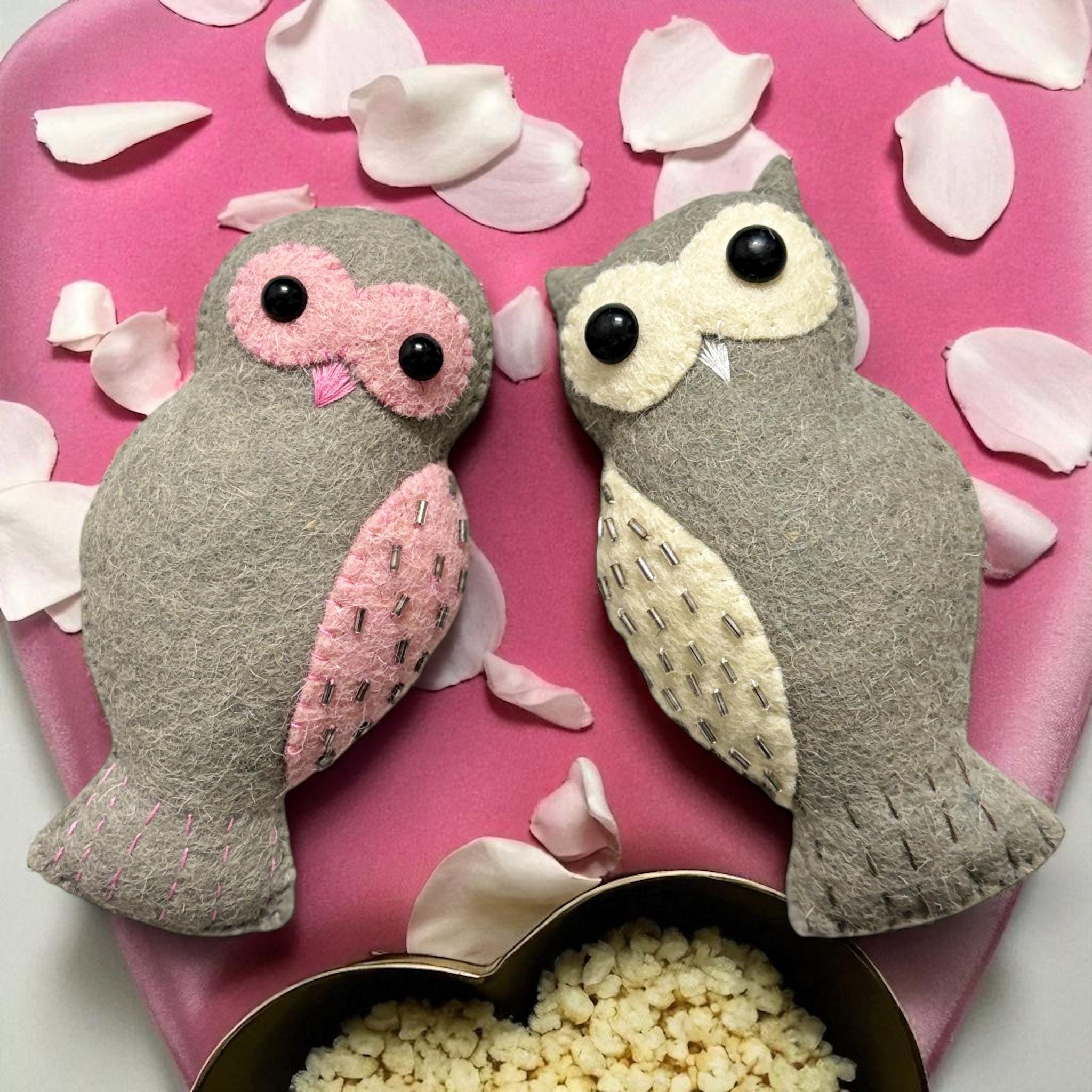Wool Felt Owl Tree Ornament | Baby’s First Christmas Decoration | Woodland Animal Gift