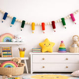 Pencil Felt Garland, Classroom Decor, Back to School Garland, Teacher Classroom Decoration, School Bulletin Board Decor, Kids Room Banner