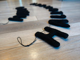 Happy Halloween Garland: Wool Felt Fall Mantel Decor, Helloween Decor Garland for Home & Party Decor and Gifts/ Customisation Available