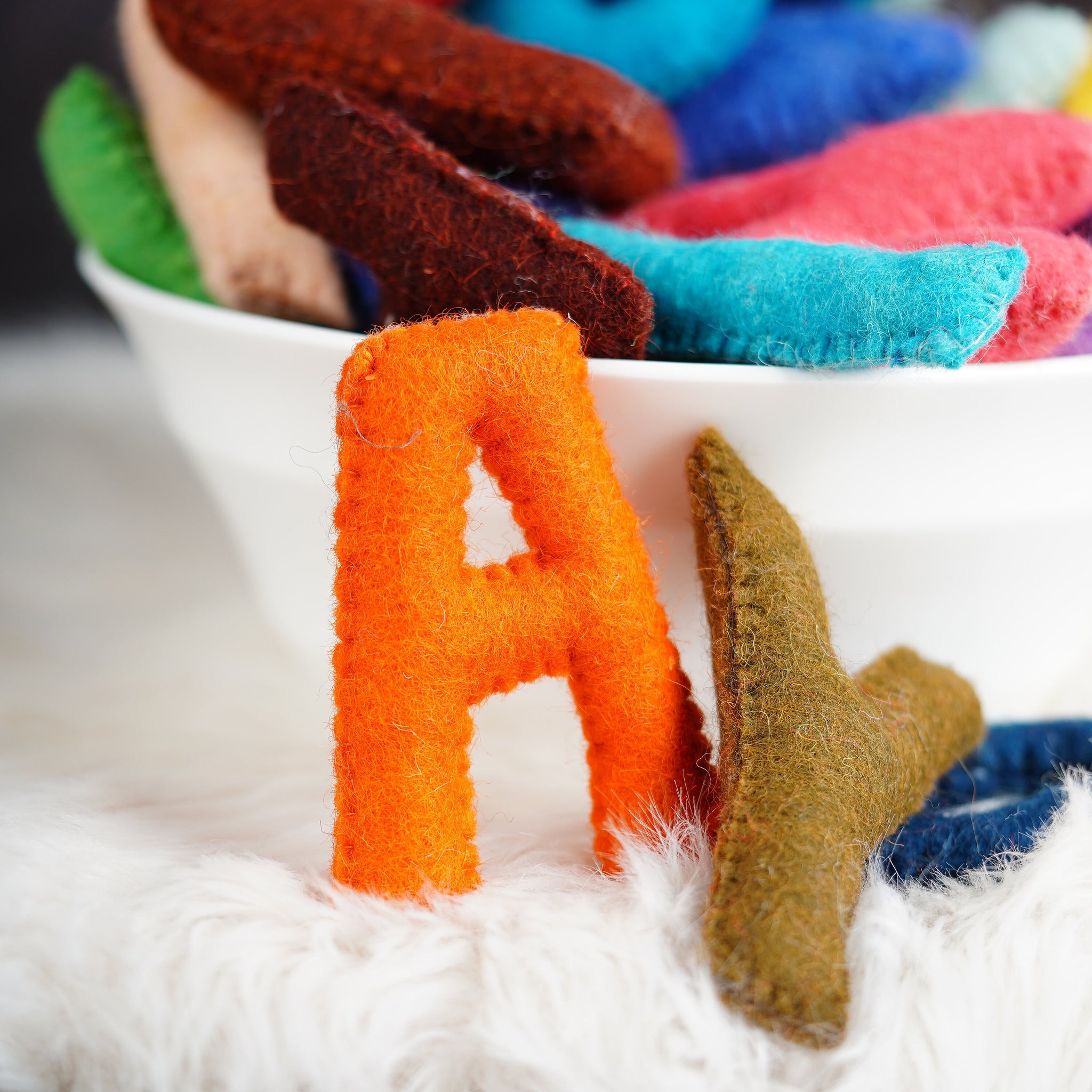 Alphabet Letters Set For Kids Nursery: Felt Learning Letters for Toddlers