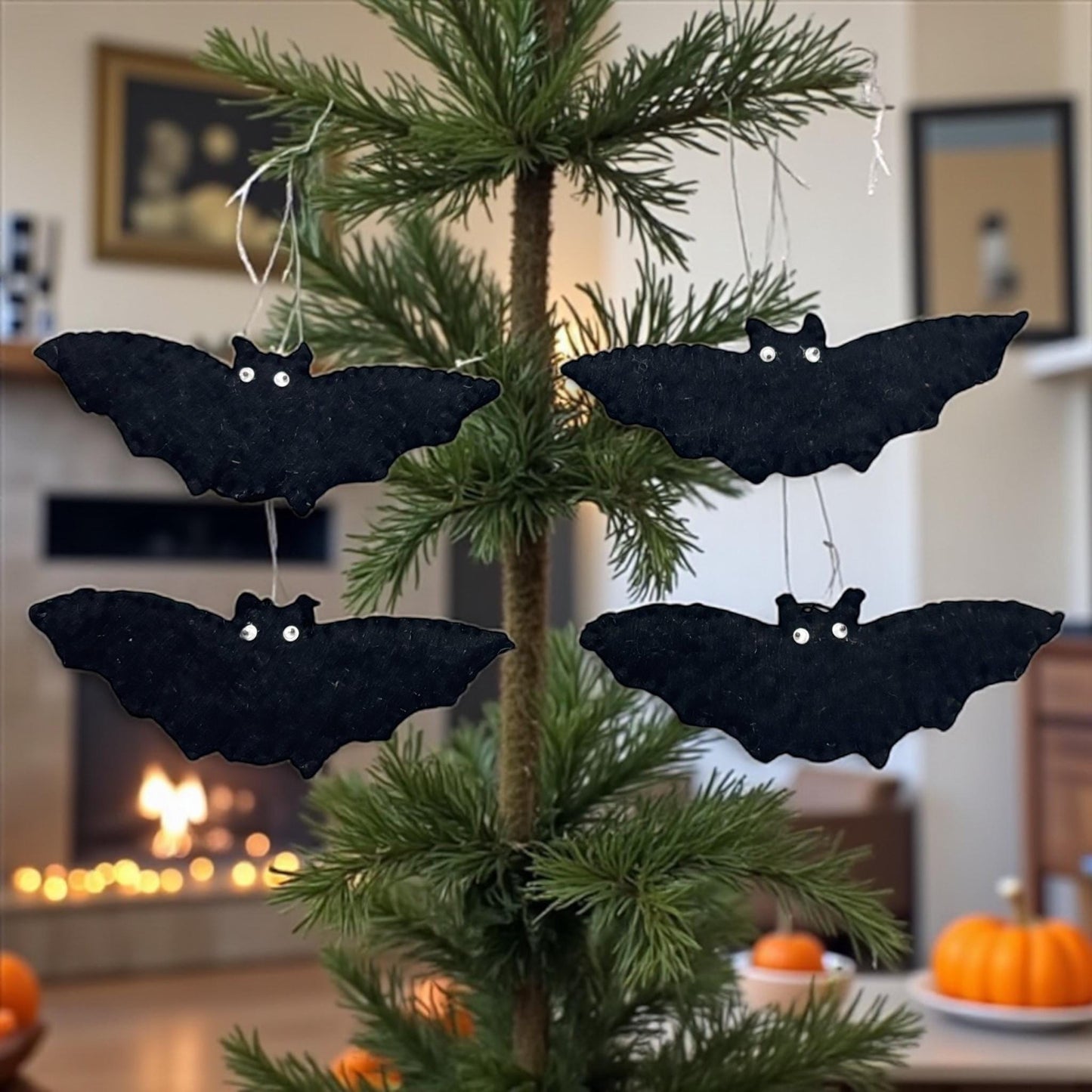 Halloween Bats – Halloween Felt Bat Ornaments, Hanging Bats For Garland, Halloween Tree Ornament, Bowl Fillers, Halloween Filz Decor
