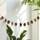 Autumn Fall Leaf and Acorn Garland, Wool Felt Autumn Leaves and Acorns Fall Decor Garland and Bunting, Thanksgiving  and Gifts for Halloween