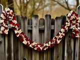 Felt Christmas Garland Decor, Xmas Window Bunting, Holiday Wall Hangings & Furnace Decorations