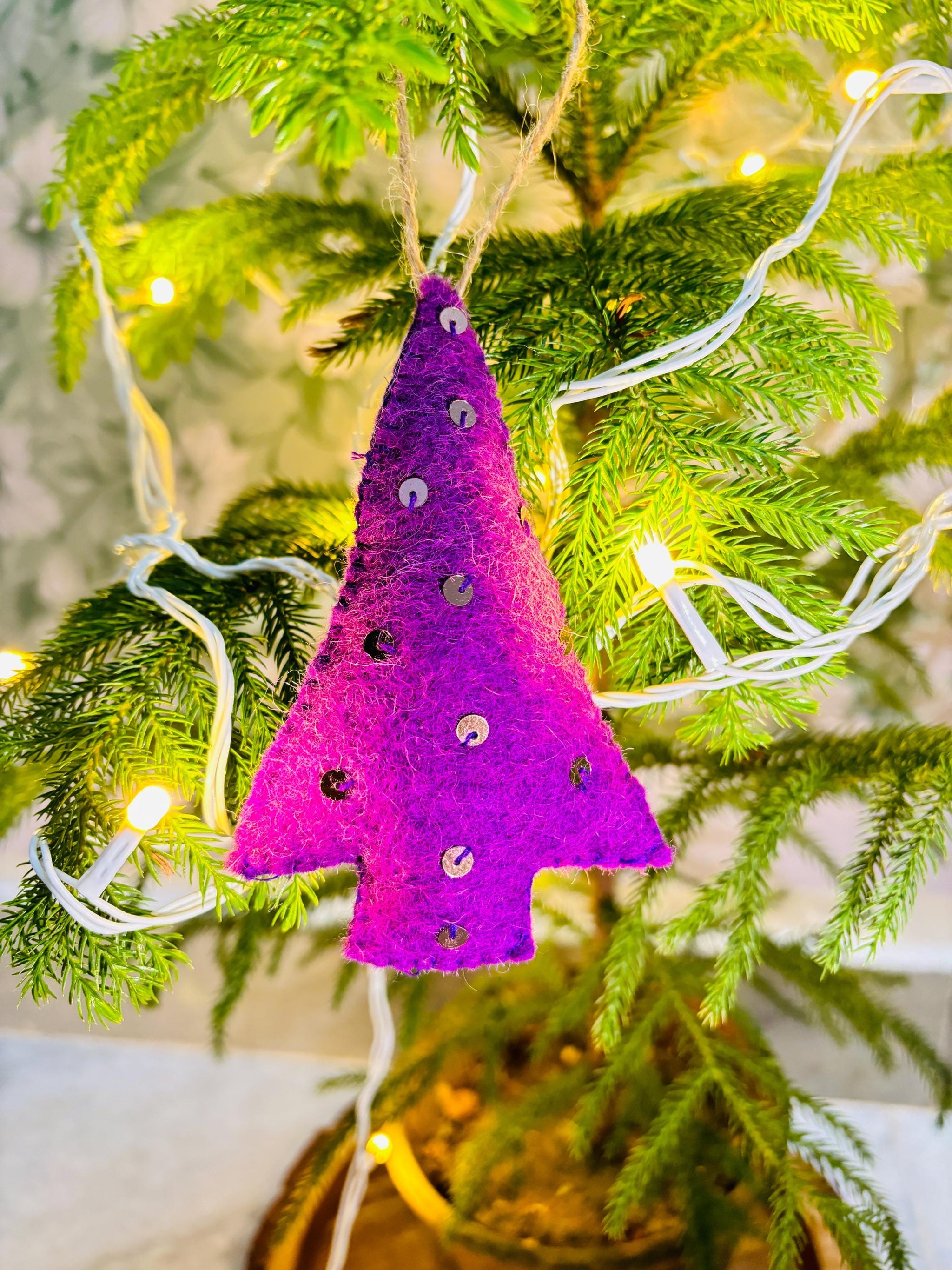 Handmade Wool Felt Christmas Ornaments – Festive Tree Décor