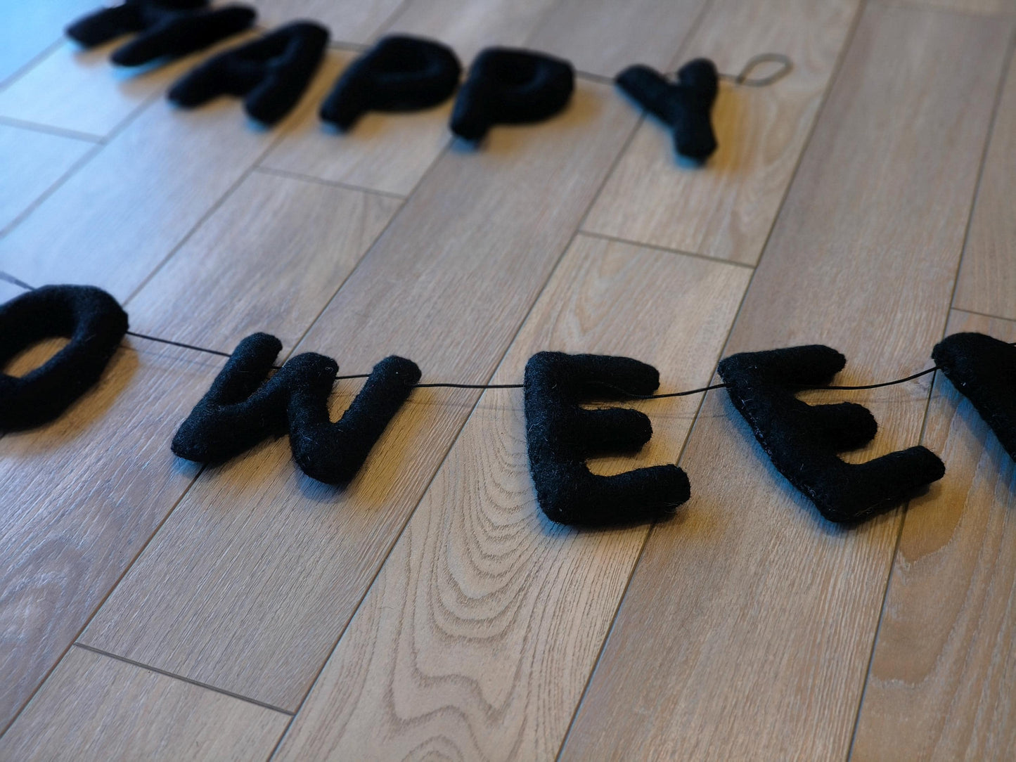 Happy Halloween Garland: Wool Felt Fall Mantel Decor, Helloween Decor Garland for Home & Party Decor and Gifts/ Customisation Available