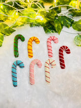 Christmas Candy Cane Hanging Ornaments, Felt Christmas Charm, Candy Charms, Christmas Gifts, Holiday Christmas Candy Decor, Xmas Candy Charm