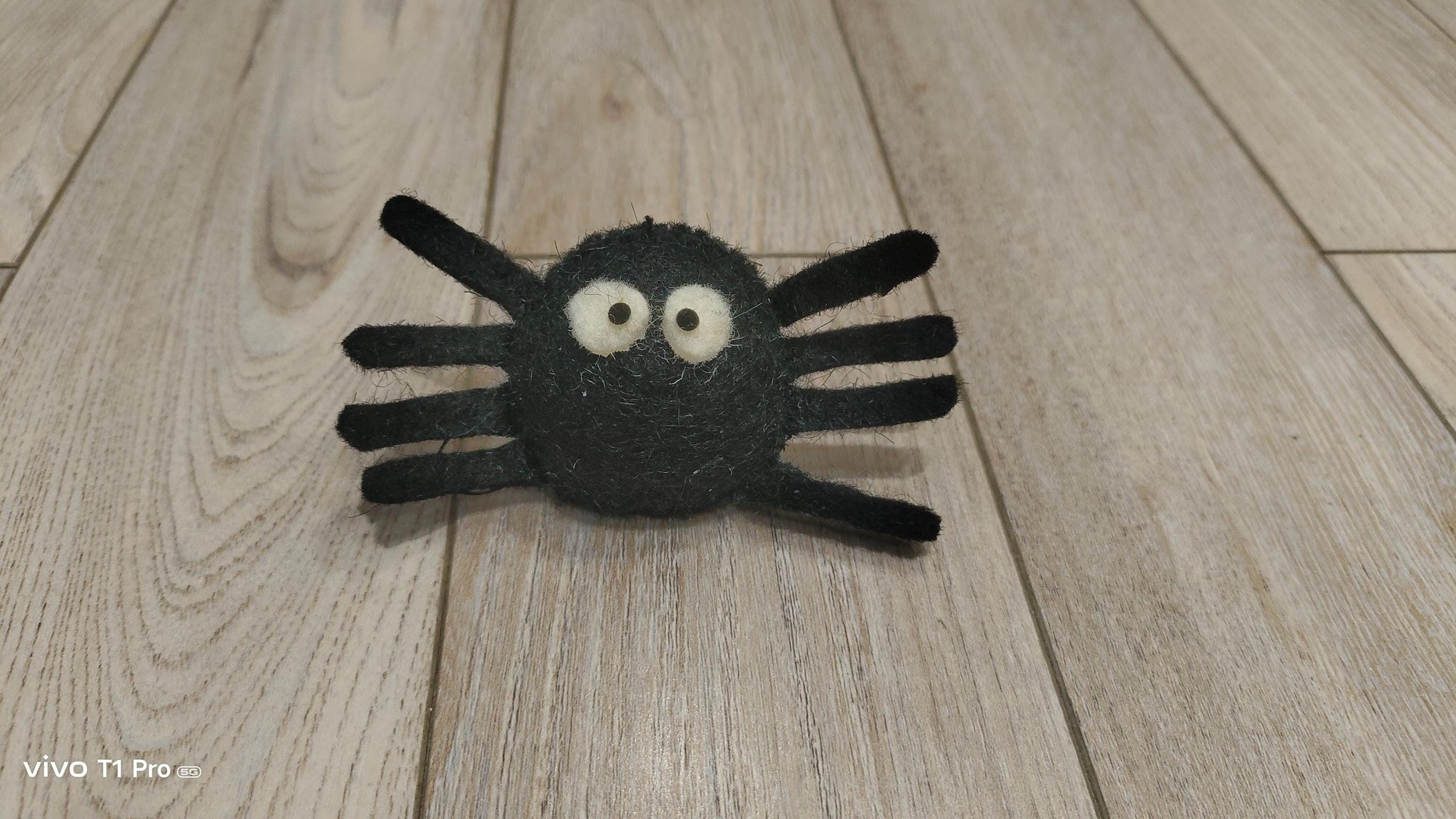 Handmade Felt Spider Ornament: Halloween Tree Decoration