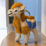 Wool Felt Camel Wall Hanging Handmade Boho Nursery Home Decor