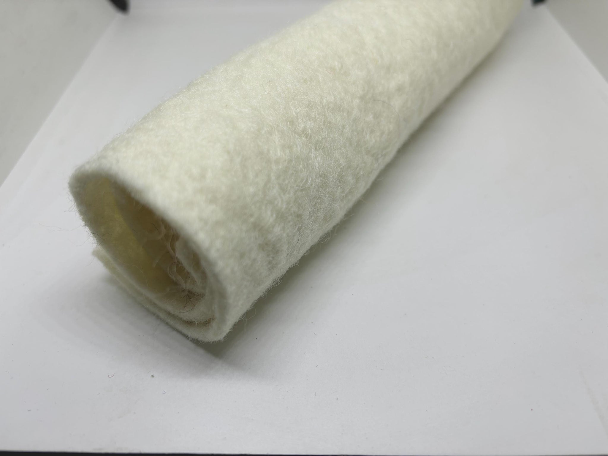 Handmade Off White Wool Felt Sheet, 3mm Thick, DIY Craft Fabric
