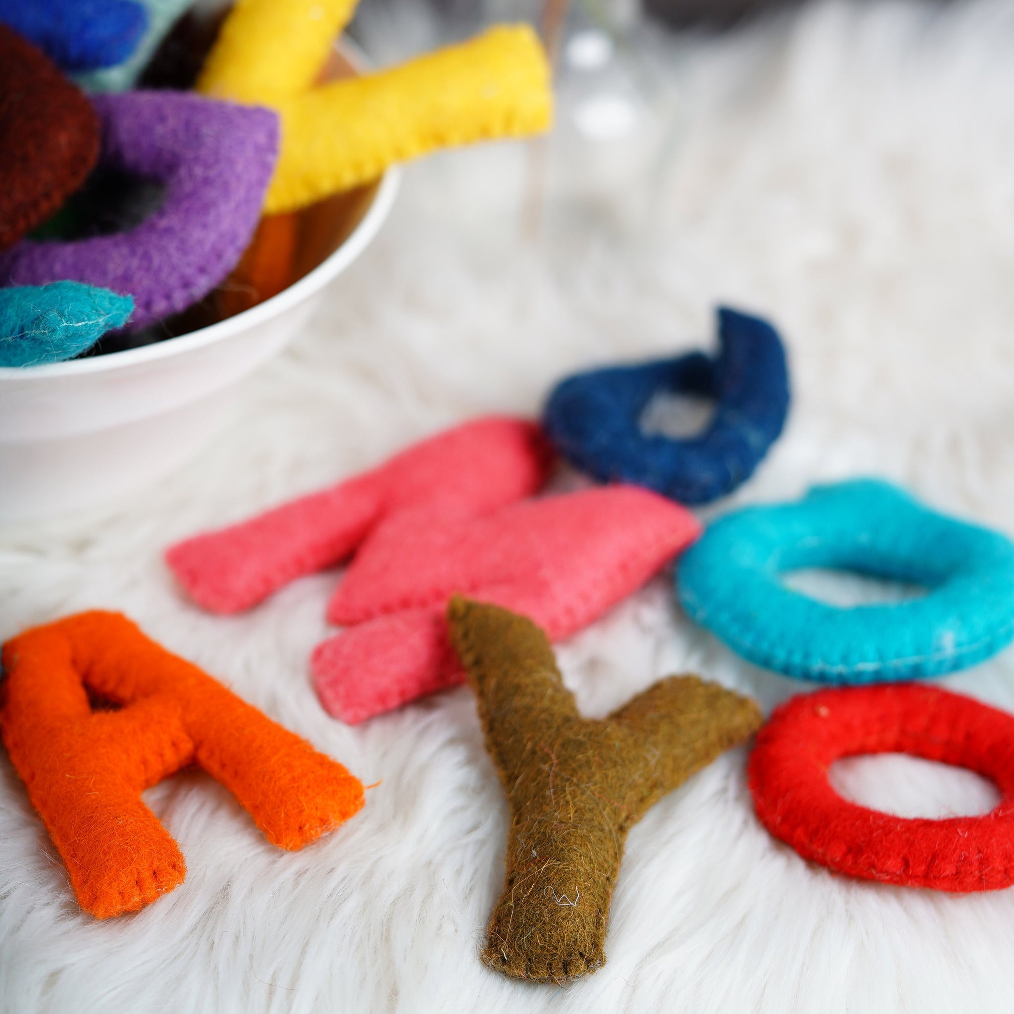 Alphabet Letters Set For Kids Nursery: Felt Learning Letters for Toddlers