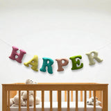 Custom Felt Name Banner,  Felt Letter Banner, Nursery Name Sign, Baby Name Garland