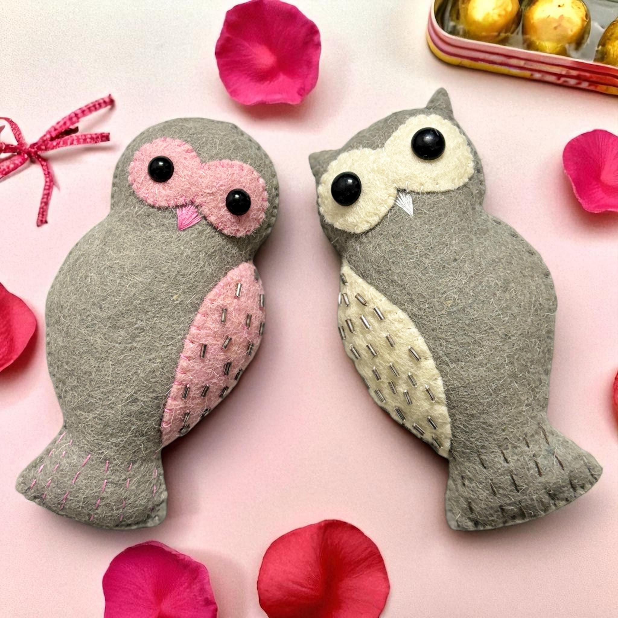 Wool Felt Owl Tree Ornament | Baby’s First Christmas Decoration | Woodland Animal Gift