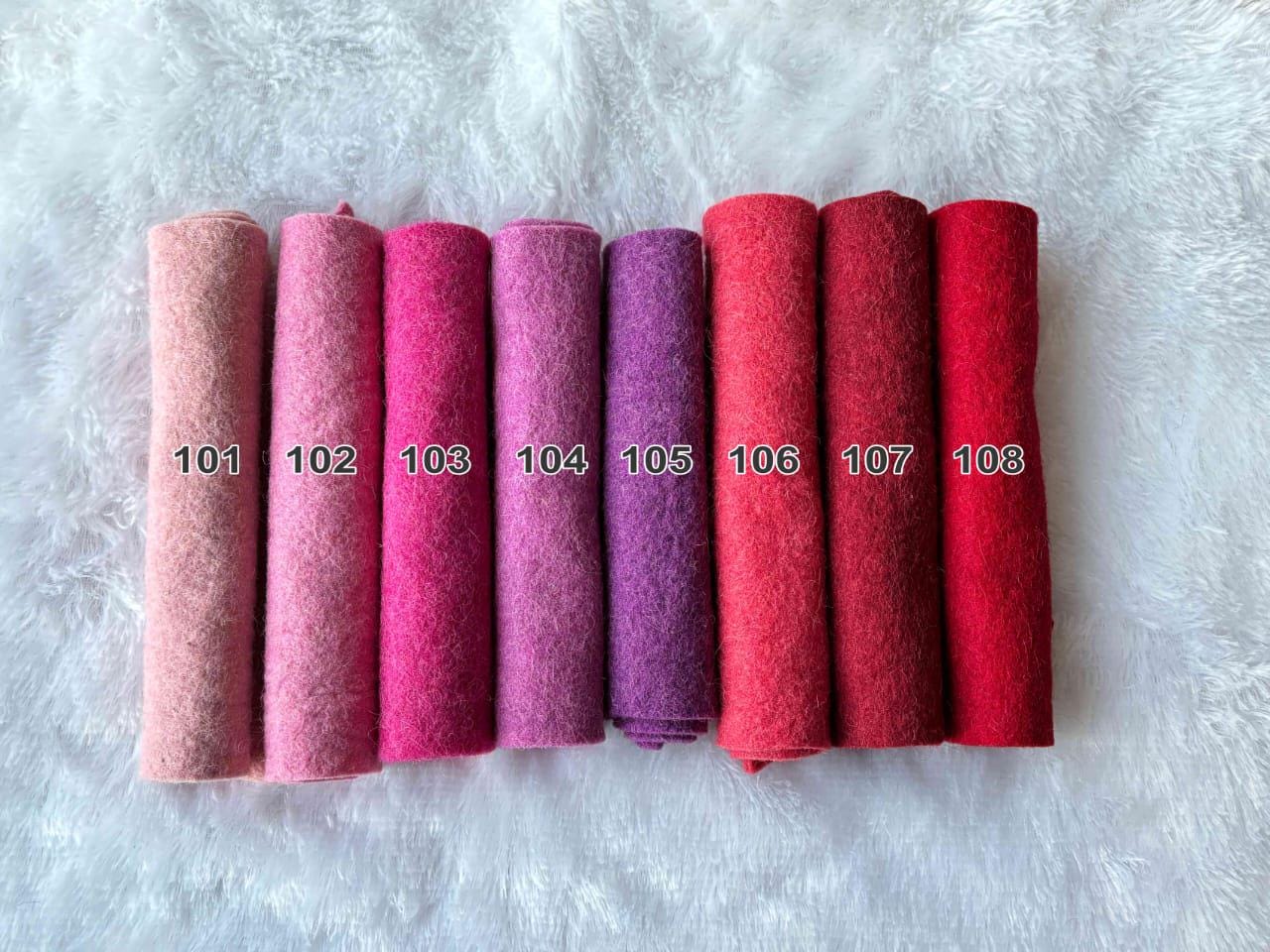 Handmade Merino Wool Blend Felt Sheet: 3mm Thick, DIY Craft Fabric