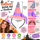 Handmade Felt Halloween Witch Hat Headband | Halloween Costume & Party Accessory | Bulk Orders Welcome
