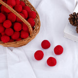 Premium Red Wool Felt Balls – 0.75 Inch (2 cm) – Pack of 50 – Handmade Felt Pom Poms for Crafts & Decor