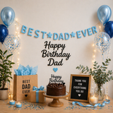 Best Dad Ever Felt Garland – Handmade Father’s Day Banner, Dad Birthday Decoration, Rustic Home Wall Decor, Gift for Dad