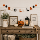 Boo La La Felt Garland | Halloween Felt Banner | Handmade Spooky Wall Decor