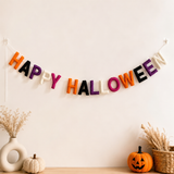 Happy Halloween Felt Garland | Handmade Halloween Banner | Halloween Party Decor | Halloween Wall Hanging | Spooky Home Decor
